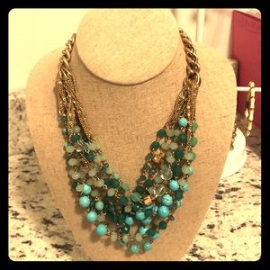 Stella and dot turquoise statement necklace